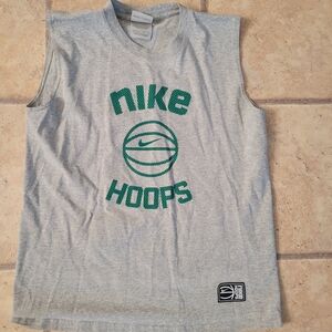 Nike Kids Gray Sleeveless Hoops Shirt